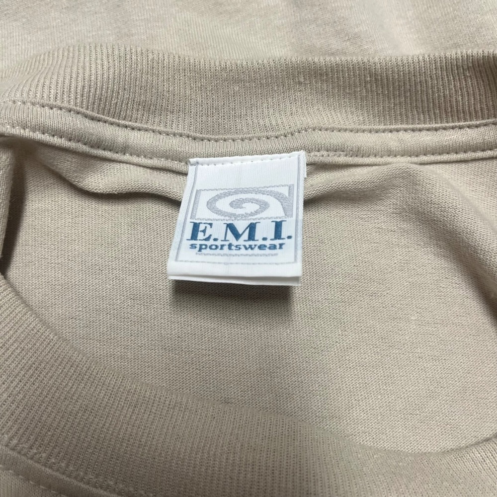 100% Cotton EMI Sportswear Tan Alaska Embroidered Bald Eagle Nature T-Shirt XXL - Picture 7 of 7
